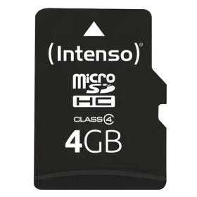 Intenso 4GB / Paměťová karta / MicroSDHC / Class 4 / 20 MB/s / vč. SD adaptéru (3403450)