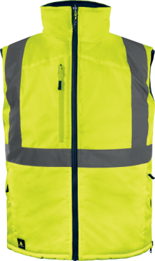 Reflexní zateplená oboustranná vesta Delta Plus FIDJI 3 Barva: Oranžová, Velikost: 2XL (FIDJ3HVORXX)