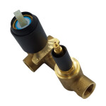 INVENA - Těleso pro podomítkové baterie černé s přepínačem, 35 mm, 2-funkce SC-B1-448-P