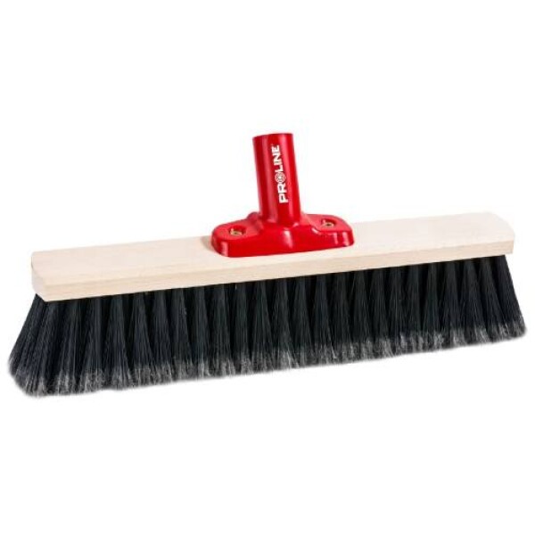 Smeták plastový, 40 cm, vlas 8 cm, click, černý, PROLINE