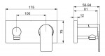 HANSA - Stela Sprchová baterie pod omítku, chrom 44569573