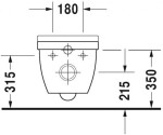 DURAVIT - Starck 3 Závěsné WC, Rimless, bílá 2527090000