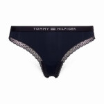 Dámská tanga Tonal Logo Lace UW0UW04184-DW5 - Tommy Hilfiger S