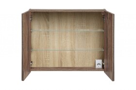 COMAD - Zrcadlová skříňka 80cm 2 dvířka SANTA FE OAK 5907611652466