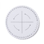 Kumihimo disk - pěnový - bílý - ∅ 150 mm - 1 ks