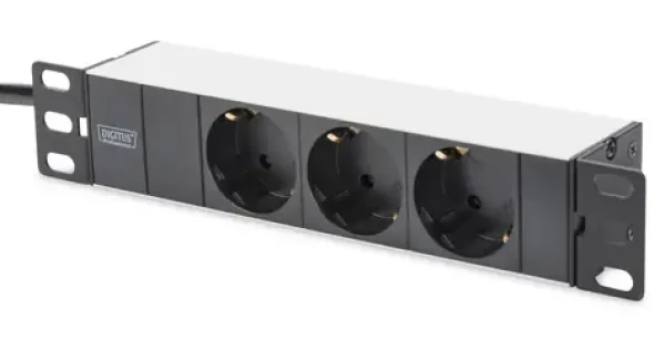Digitus 10" Sada 1 světle šedá / Nástěnný rozvaděč / 6U / šířka 254 mm / nosnost 30 kg / IP20 (DN-10-SET-1)