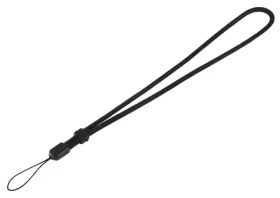 Hama textilní poutko na ruku černá / Poutko na fotoaparát / 22 cm (27836)