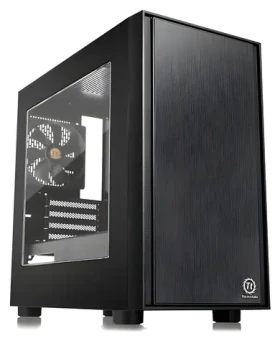 Thermaltake Versa H17 Window černá / MicroTower / 1x USB 3.0 / 2x USB 2.0 / bez zdroje / micro ATX / průhledná bočnice (CA-1J1-00S1WN-00)