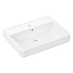 HANSGROHE - Xanuia Q Umyvadlo 65x48 cm, s přepadem, otvor pro baterii, SmartClean, bílá 61011450