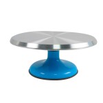 Cake star Otočný stojan kovový modrý 30cm