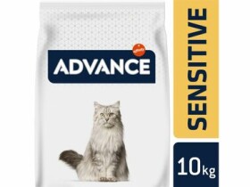 ADVANCE CAT Adult losos a rýže Sensitive 10kg / Superprémiové krmivo (granule) / pro dospělé kočky s citlivým trávením (8410650239194)