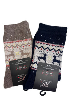 Unisex ponožky RiSocks 43356 Mit Wolle Komfortbund 35-46 tmavě modrá 39-42