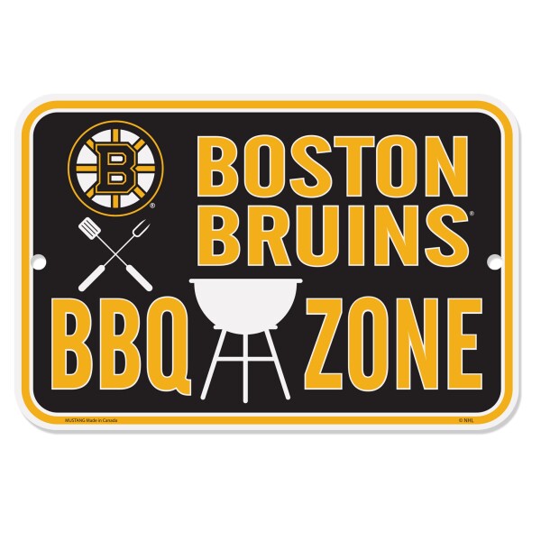 Mustang Cedule Boston Bruins NHL 10" x 15" BBQ Zone