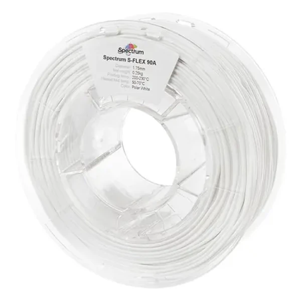 Spectrum 80261 3D filament S-Flex 90A polar white | 1.75mm | 250g (80261)
