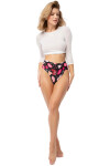 Dámská tanga Kiss Me maxi - JULIMEX černá L