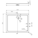 HOPA - Obdelníková mramorová sprchová vanička VENETS - Rozměr A - 110 cm, Rozměr B - 90 cm VANKOBD9011