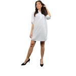 HOSH Oversize košile s knoflíky Velikost: UNI, Barva: Tyrkysová