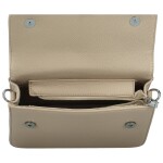 Stylová dámská koženková crossbody kabelka MaxFly Hanele, béžová