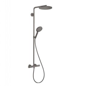 HANSGROHE - Raindance S Sprchový set s termostatem, průměr 24 cm, 3 proudy, EcoSmart+, kartáčovaný černý chrom 28825340