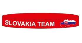 SPORTTEAM Silikonový náramek SPORTTEAM® Slovenská Republika 3 červená (4891223096002)