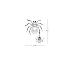Brož s perlou Emma White - pavouček pro štěstí, Stříbrná