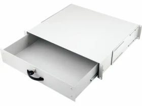 Equip Zásuvka do racku 19" uzamykatelná 2U RAL7035 / Zásuvka do racku / 485x400x85 mm / světle šedá / 7 kg (EZD-2-G)