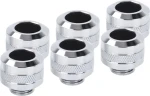 Alphacool Eiszapfen PRO 13mm šroubení HardTube G1/4" chromová / 6 ks (17474)