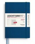 Týdenní plánovač Zápisník Indigo, Medium A5 2027, Softcover,English