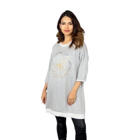 HOSH Mikinové šaty Kina Velikost: UNI, Barva: Šedá