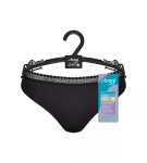 Dámské kalhotky GO Ribbed R Tai C2P - BLACK - černé 0004 - SLOGGI BLACK M