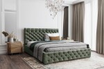 FRONTI Postel MODEL 02 120x200 olivově zelená - MAGIC VELVET 2295