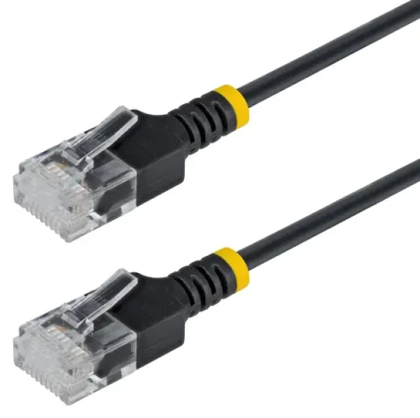 StarTech CAT6A Slim černá / Patch kabel / 1 m / RJ-45 (N6APATUTP34BKS1M)