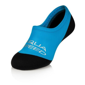 AQUA SPEED Ponožky na plavání Neo Blue/Black Pattern 01