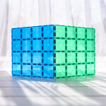 Connetix Connetix Tiles - Magnetické Základny Duhová Blue & Green 2 ks