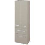 Dřevojas - Vysoká skříň DOS SVD2Z2 50 - M05 Béžová mat / Úchytka T01 / M05 Béžová mat 209568A