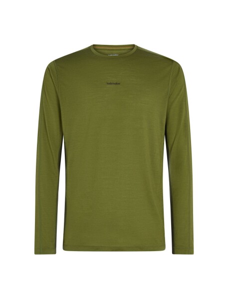 ICEBREAKER Mens Merino 125 CL Sphere LS Tee C Block, Sphagnum/Dark Loden/Cb (vzorek) velikost: M