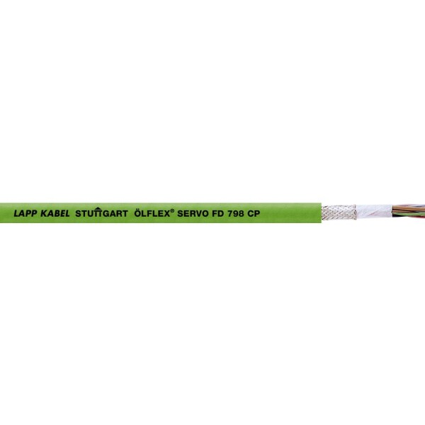 LAPP ÖLFLEX® SERVO FD 798 CP 36920/500 vedení čidel 8 x 0.14 mm² + 4 x 0.50 mm², 500 m, zelená