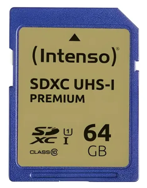 Intenso 64GB SDXC / Paměťová karta / UHS-I / Class 10 / čtení: 45 MB/s / zápis: 10 MB/s (3421490)