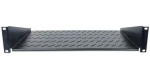 Intellinet perforovaná police do racku černá / Rack police / 19" / 2U / hloubka 250 mm / nosnost 25 kg (712507)