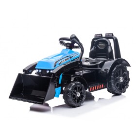 Mamido Dětský elektrický traktor G320 s radlicí modrý