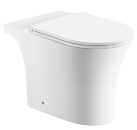 AQUALINE - VITO WC kombi mísa, Rimless, 61x35,5cm, spodní/zadní odpad, bílá PB105-111
