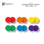 Connetix Connetix Tiles - 12 Duhových Kuliček Pro Kuličkovou Dráhu