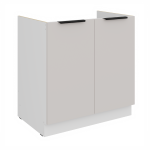 Spodní skříňka pod dřez Como 80 ZL 2F BB Barva korpusu: Bílá, Barva dvířek: Kašmír