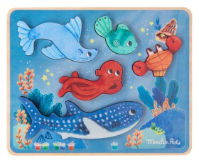 MOULIN ROTY Vkládací senzorické puzzle Les Aventures de Paulie