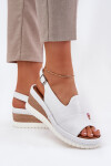 Dámské Kožené Sandály Na Klínu Artiker Bílé 56C0918 39