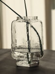 Ferm Living Skleněná váza Mokuri Large, čirá barva, sklo