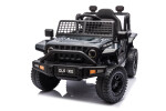 Mamido Elektrické autíčko OFFROAD černé 12V Vysoký podvozek, široké sedadlo, Odpružené nápravy, 2,4 GHz Dálkové ovládání LED světla