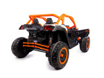 Mamido Elektrické autíčko Buggy Bumper 66 oranžové | 24V | 4x200W | EVA | LED | 2,4Ghz | ECO kůže