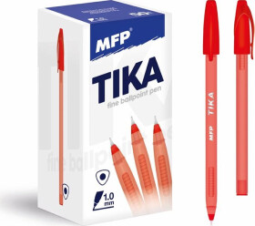 Kuličkové pero Tika 107 - červená