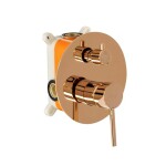 REA - Podomítková koupelnová sada LUNGO Copper + BOX REA-P7998